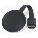 Google Chromecast 3ª Geração Full Hd Carvão Original