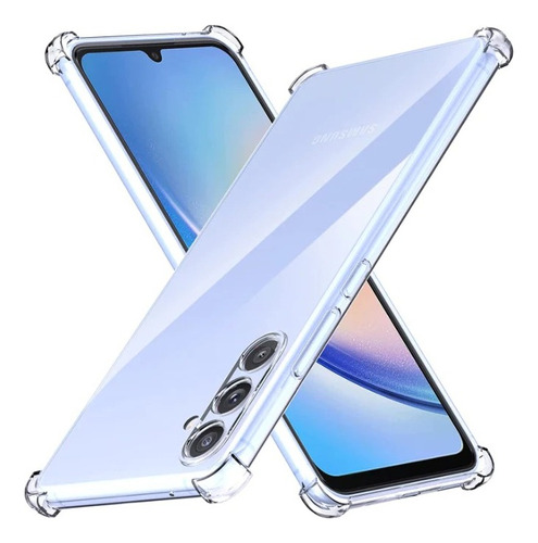 Funda Antigolpes Transparente Para Samsung + Hidrogel Mate