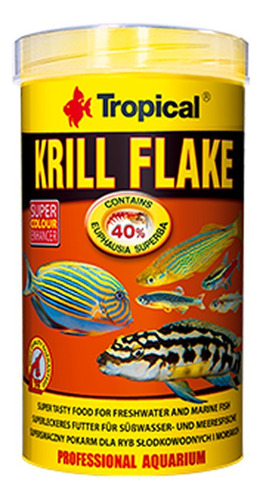 Alimentação Para Peixes Carnívoros E Onívoros Tropical Krill Flake 20g