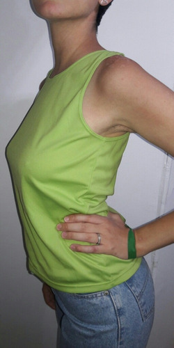 Musculosa  Verde De Nylon Talle 1