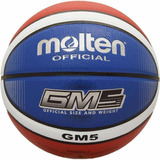 . Balón Molten Básquetbol Gm5 Piel, Tamaño 5, 100%