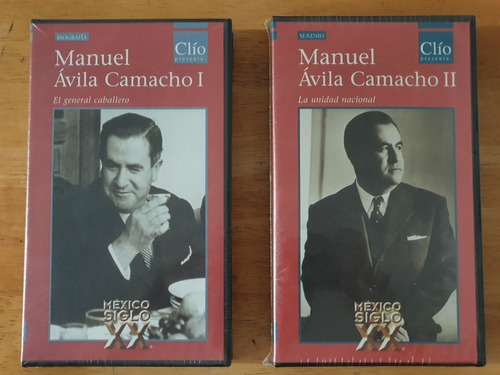 2 Videos Vhs Clío Manuel Avila Camacho México Siglo Xx Nuevo