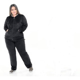 Conjunto Feminino Plush Plus Size Veludo Calça E Blusa Frio