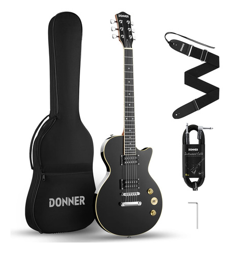 Donner Dlp-124b - Kit De Guitarra Eléctrica Lp De Tamaño .