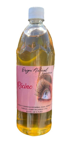 Aceite De Ricino 1 Litro. 100% Natural + Cepillo De Cejas 