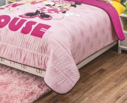 Cobertor Matrimonial Minnie Mouse Con Flannel Intima 195x220