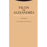 Filon De Alejandria Obras Completas Vi, De Filon De Alejandria. Editorial Trotta, S.a., Tapa Blanda En Español