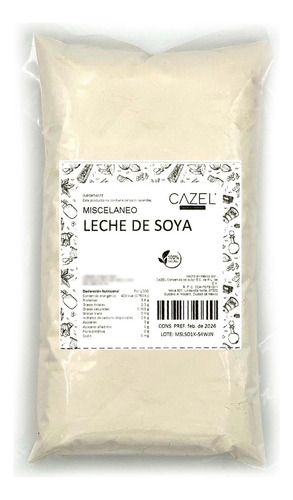 Leche De Soya En Polvo Natural 1kg