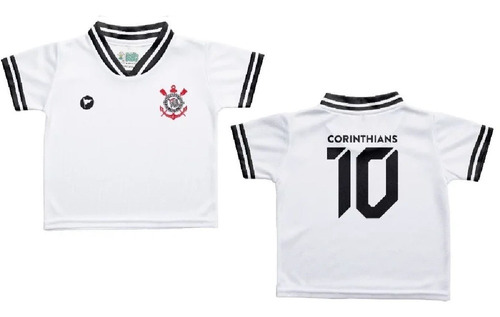 Camisa Infantil Torcida Baby Corinthians Estilo Bebê Oficial