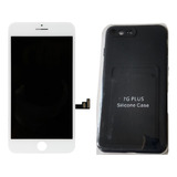 Tela Lcd Touch Para iPhone 8 Plus Branco + Capa Capinha