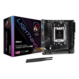 Placa Mãe Asrock 620i Lightning Wifi Am5 Lga 1718 Amd Cor Preto