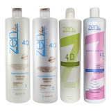 Zen Hair Escova Óleo De Coco E Queratina + Matizadora 4x1l