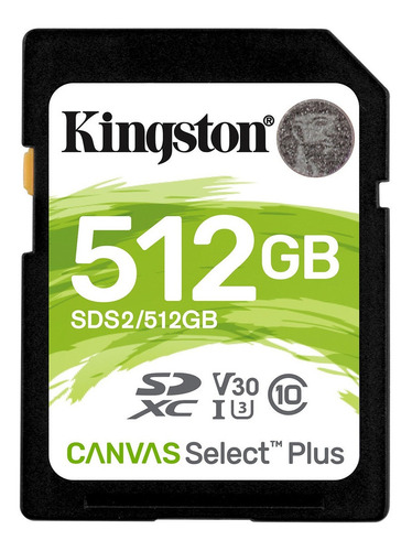 Tarjeta De Memoria Kingston Sds2/512gb  Canvas Select 512gb