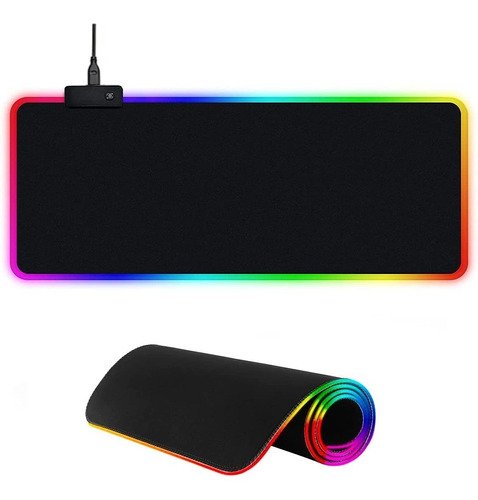 Mousepad Gamer Led Rgb Usb 80x30cm Alfombrilla