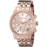 Reloj Michael Kors Classic Mk6077 De Acero Inox. Para Mujer