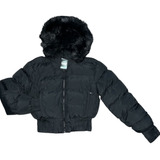 Campera Abrigo Puffer Reversible De Mujer Con Peluche