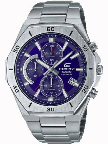 Reloj Casio Edifice Modelo Efb-680 Caratula Azul