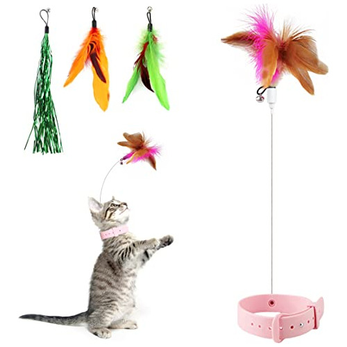 Otunrues Juguetes De Collar De Plumas Para Gatos, Juguetes I