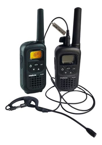 Kit 2 Rádio Comunicador Intelbras Rc4000 Com Fone Ouvido Vox