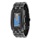 Reloj Binario Masculino Con Cable De Luz Dual