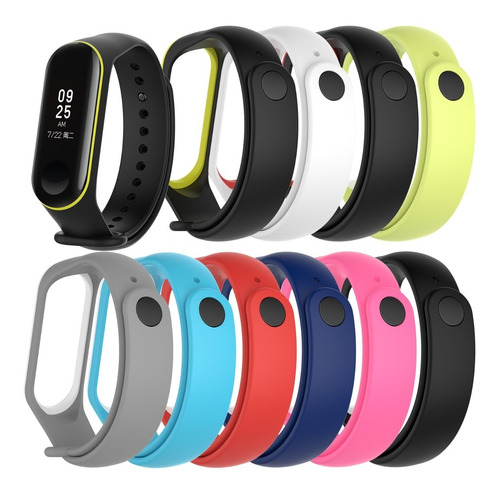 Malla Bicolor Para Xiaomi Mi Band 4 Y Mi Band 3