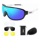 Para Juego De 4 Lentes + Gafas Ciclista Bicicleta Mtb 4