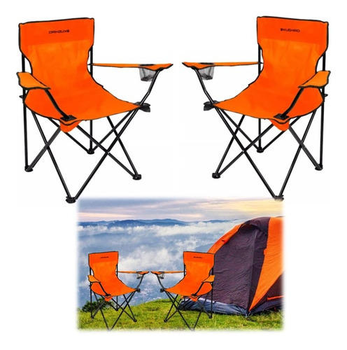 Silla Plegable Director Exterior Camping Jardín 120kg X 2un