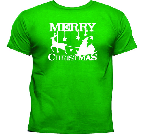 Camisetas Navideñas Merry Christmas Navidad Adultos Y Niños 