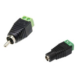 Kit 20 Plug Conector P4 Femea + 20 Conector Rca Macho Borne