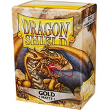 Dragon Shield 100 Fundas Matte Standard Dorado Pokemon 