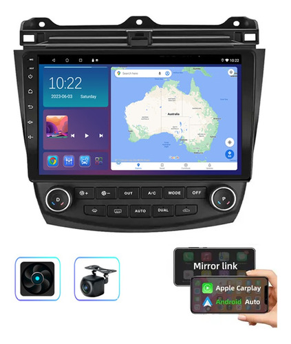 Auto Estereo Android Auto 2+64g Para Honda Accord 2002-2008