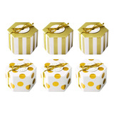 . 50 Cajas De Dulces Mini Cajas De Regalo Hexagonales