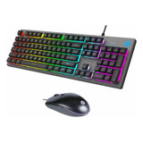 Pack Teclado Y Mouse Hp Gamer Usb Con Luces Rgb