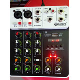 Mixer De Audio Dos Canales Bluetooth Usb