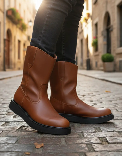 Botas Epc Roper Hombre Mil Rayas De Poliuretano 100% Piel