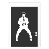 Adesivo Para Porta Branco - Dança Elvis Rock