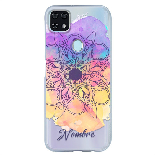 Funda Para Zte Antigolpes Mandalas Personalizada Nombre