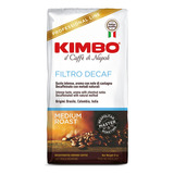 Café Descafeinado Kimbo Filtro 226g Grano Molido Italiano