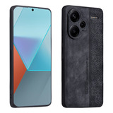 For Redmi Note 13 Pro+ 5g Cubic Print Slim Hard Pu Back Case