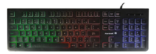 Teclado Gamer Silencioso Português Brasil Pc Vídeogame Abnt2