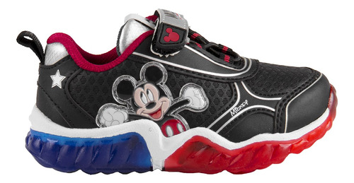 Zapatillas Niños Footy Mickey Velcro Luces Led