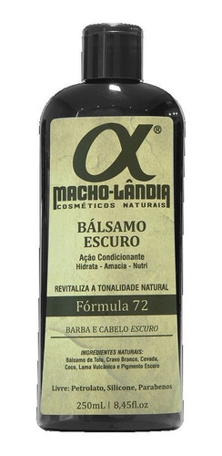 Bálsamo Balm Para Barba E Cabelo - Fórmula 72 - Macho-lândia