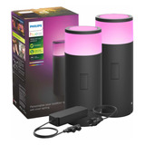 Set 2 Farol Philips Hue Outdoor Calla Zigbee + Fuente 100w