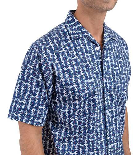 Camisa Hawaiana De Moda Manga Corta Mb2209