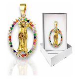 Dije Santa Muerte Zirconias Colores Premium