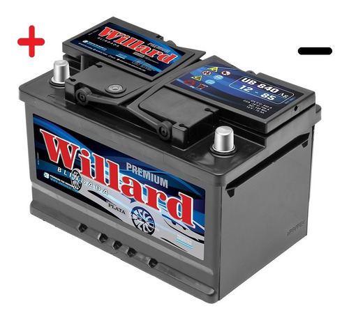 Bateria 12x85 Willard Ub840 Positivo Izquierda | Invertida |