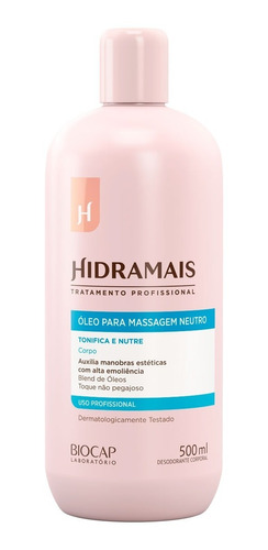 Óleo De Massagem Neutro Hidramais 500ml - Poder Hidratante