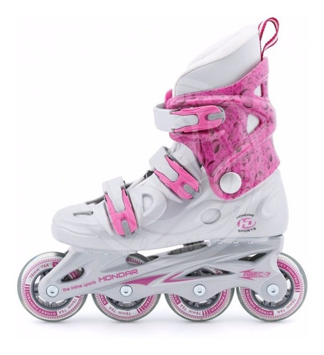 Patines En Linea Hondar Holy Pink Slalom Fsk Bota Rigida