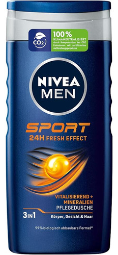 Nivea Men Gel De Ducha Nutritivo Deportivo (250 Ml), Gel De 