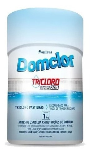 Pastilha De Cloro 5 Unidades 200g Para Piscina Limpeza